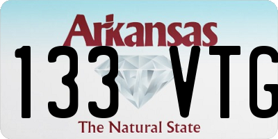 AR license plate 133VTG