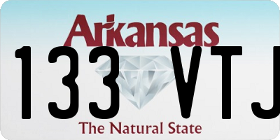 AR license plate 133VTJ