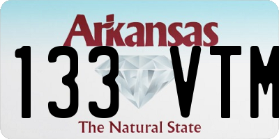 AR license plate 133VTM