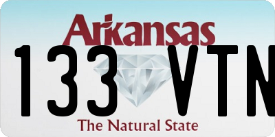 AR license plate 133VTN