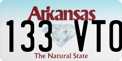 AR license plate 133VTO