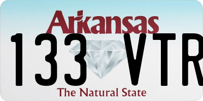 AR license plate 133VTR