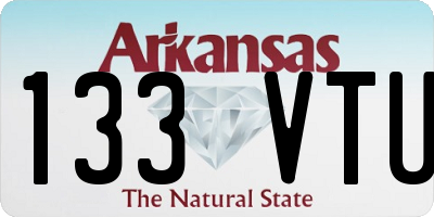 AR license plate 133VTU