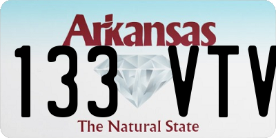 AR license plate 133VTV
