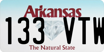 AR license plate 133VTW