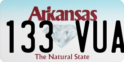 AR license plate 133VUA