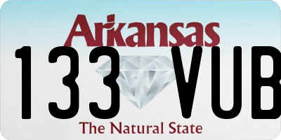 AR license plate 133VUB
