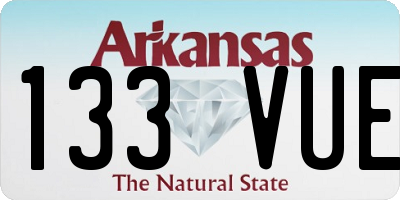 AR license plate 133VUE