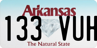 AR license plate 133VUH