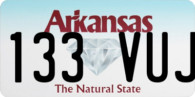 AR license plate 133VUJ