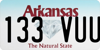 AR license plate 133VUU