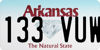 AR license plate 133VUW