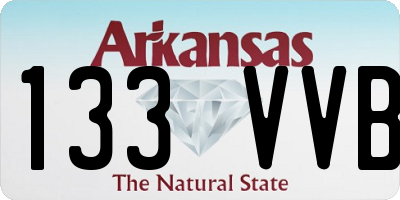 AR license plate 133VVB