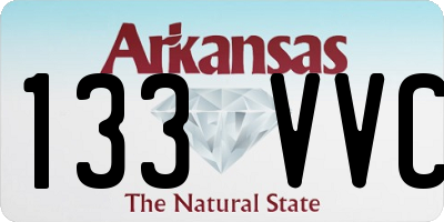 AR license plate 133VVC