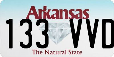 AR license plate 133VVD
