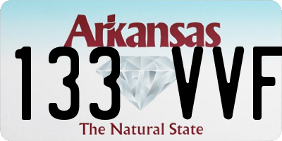 AR license plate 133VVF