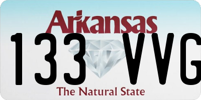 AR license plate 133VVG