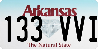AR license plate 133VVI