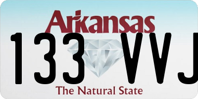 AR license plate 133VVJ
