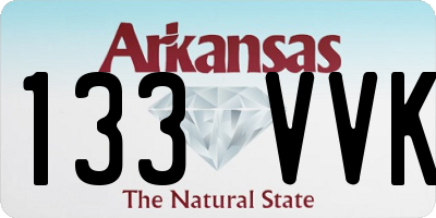 AR license plate 133VVK