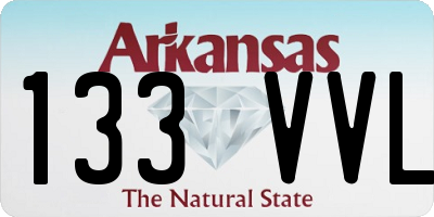 AR license plate 133VVL