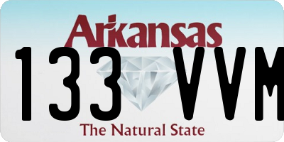 AR license plate 133VVM