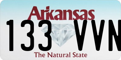 AR license plate 133VVN
