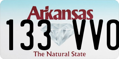 AR license plate 133VVO