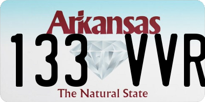 AR license plate 133VVR