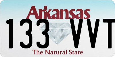 AR license plate 133VVT