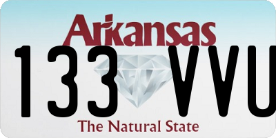 AR license plate 133VVU