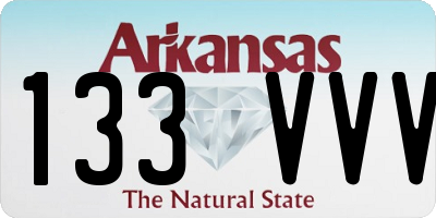 AR license plate 133VVV