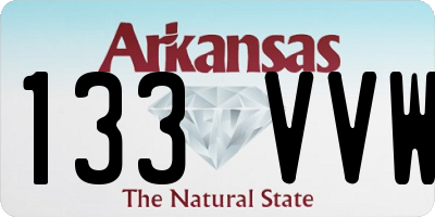 AR license plate 133VVW
