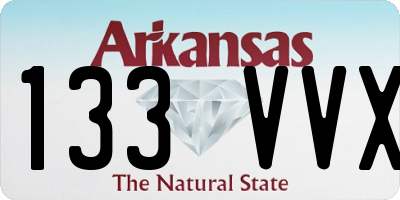 AR license plate 133VVX