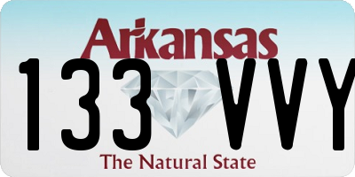 AR license plate 133VVY