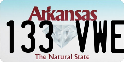AR license plate 133VWE