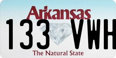 AR license plate 133VWH