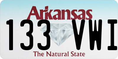 AR license plate 133VWI