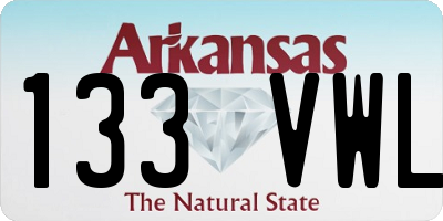 AR license plate 133VWL