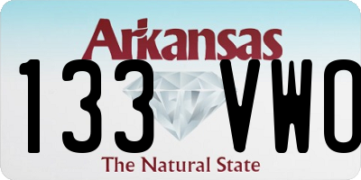 AR license plate 133VWO