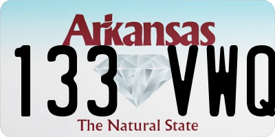 AR license plate 133VWQ