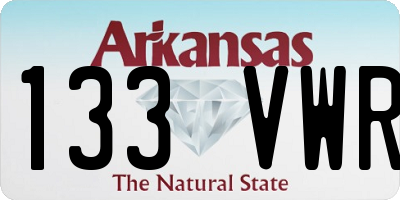 AR license plate 133VWR