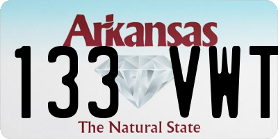 AR license plate 133VWT