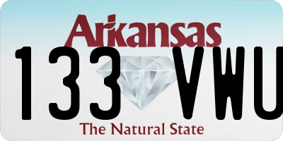 AR license plate 133VWU