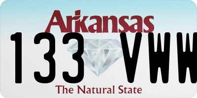 AR license plate 133VWW