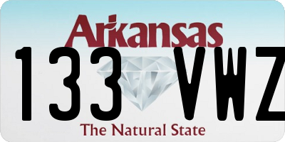 AR license plate 133VWZ