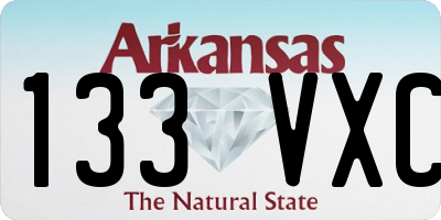 AR license plate 133VXC