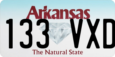 AR license plate 133VXD