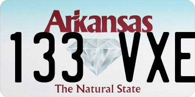 AR license plate 133VXE