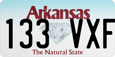 AR license plate 133VXF